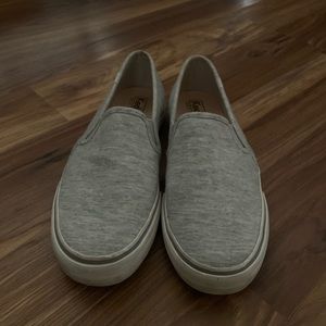 Keds slip on shoes Heather gray canvas size 8